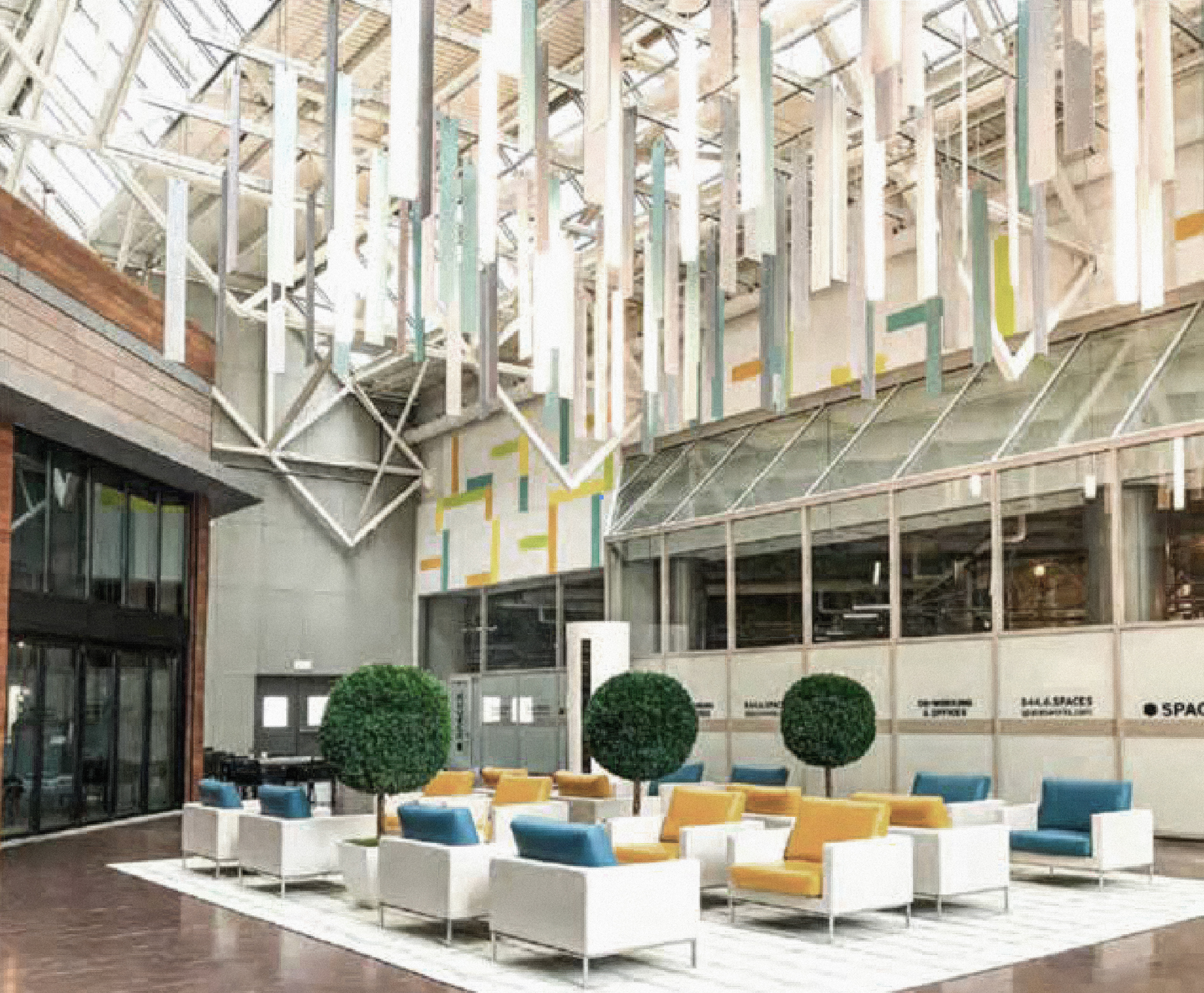 One Independence Center_Before Renovations Atrium